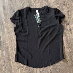 Classic Black Women's Blouse Medium NWT
